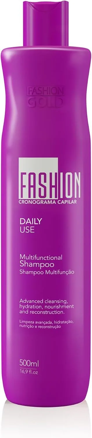 Fashion Gold Cronograma Multifunctional Shampoo, 500 ml